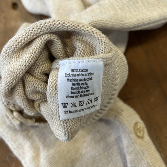 Janie and jack rose embroidered sweater romper - Picture 5 of 6